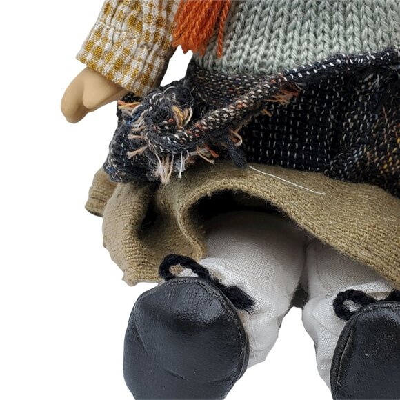 Vintage Ragamuffin Boy & Girl Porcelain & Sawdust Dolls Hand Painted Faces - Picture 6 of 9